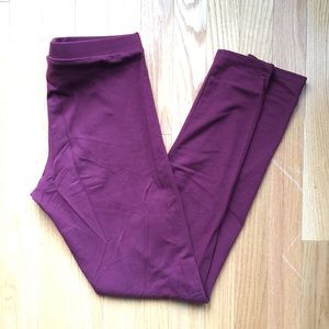 LC Lauren Conrad Maroon Leggings